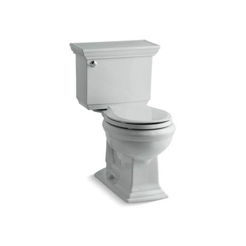 Kohler - Memoirs Stately Two-piece round-front toilet, 1.28 gpf - Ice Grey