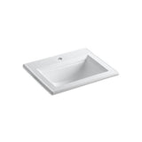 Kohler - Memoirs Stately 22-3/4'' rectangular drop-in bathroom sink - White