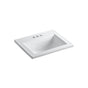 Kohler - Memoirs Stately 22-3/4'' rectangular drop-in bathroom sink - White