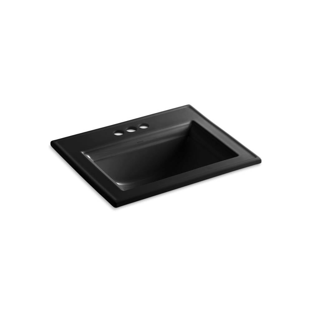 Kohler - Memoirs Stately 22-3/4'' rectangular drop-in bathroom sink - Black