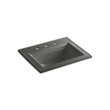 Kohler - Memoirs Stately 22-3/4'' rectangular drop-in bathroom sink - Thunder Grey
