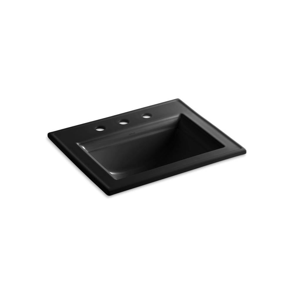 Kohler - Memoirs Stately 22-3/4'' rectangular drop-in bathroom sink - Black