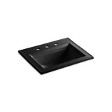 Kohler - Memoirs Stately 22-3/4'' rectangular drop-in bathroom sink - Black