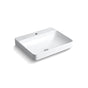 Kohler - Vox 23'' rectangular vessel bathroom sink - White