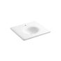 Kohler - Iron/Impressions 25'' Enameled cast iron vanity top with integrated round sink - White