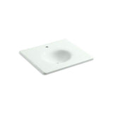 Kohler - Iron/Impressions 25'' Enameled cast iron vanity top with integrated round sink - Sea Salt