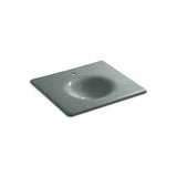 Kohler - Iron/Impressions 25'' Enameled cast iron vanity top with integrated round sink - Basalt
