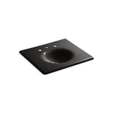 Kohler - Iron/Impressions 25'' Enameled cast iron vanity top with integrated round sink - Black
