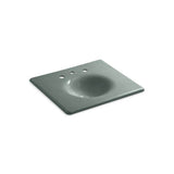 Kohler - Iron/Impressions 25'' Enameled cast iron vanity top with integrated round sink - Basalt