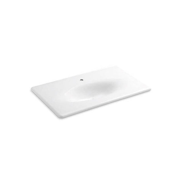 Kohler - Iron/Impressions 37'' Enameled cast iron vanity top with integrated oval sink - White