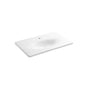 Kohler - Iron/Impressions 37'' Enameled cast iron vanity top with integrated oval sink - White