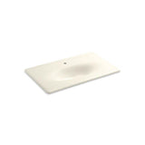 Kohler - Iron/Impressions 37'' Enameled cast iron vanity top with integrated oval sink - Biscuit