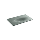 Kohler - Iron/Impressions 37'' Enameled cast iron vanity top with integrated oval sink - Basalt