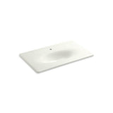 Kohler - Iron/Impressions 37'' Enameled cast iron vanity top with integrated oval sink - Dune