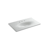 Kohler - Iron/Impressions 37'' Enameled cast iron vanity top with integrated oval sink - Ice Grey