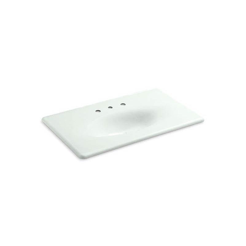 Kohler - Iron/Impressions 37'' Enameled cast iron vanity top with integrated oval sink - Sea Salt