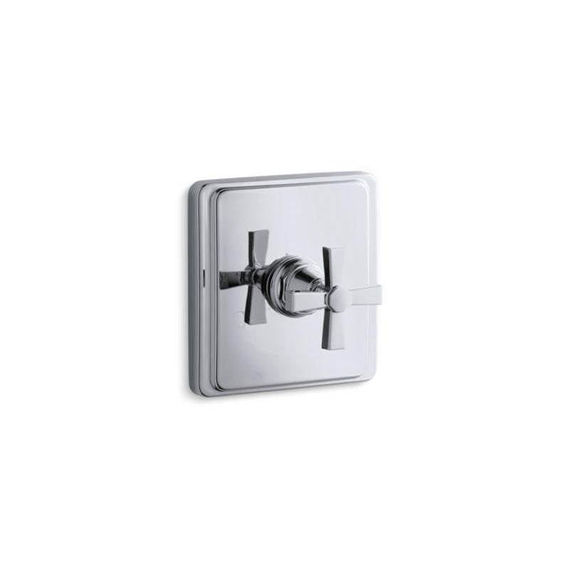 Kohler - Pinstripe Pure MasterShower temperature control valve trim with Lever handle - Polished Chrome