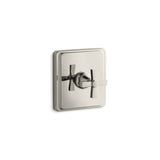 Kohler - Pinstripe Pure MasterShower temperature control valve trim with Lever handle - Vibrant Polished Nickel