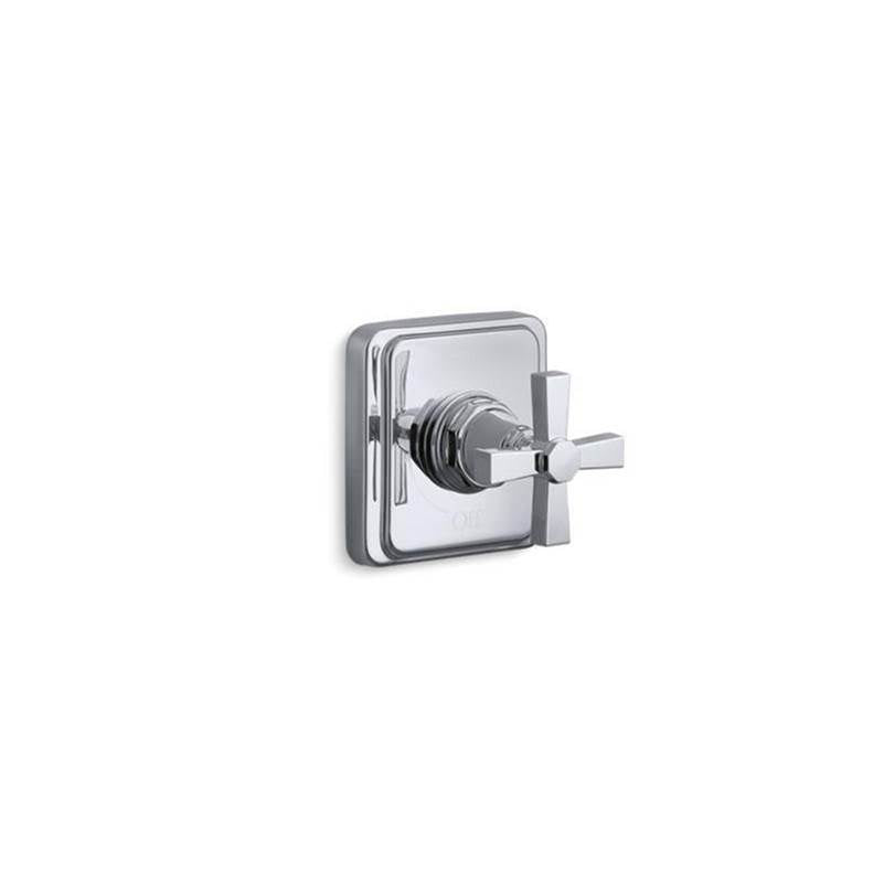 Kohler - Pinstripe Pure MasterShower volume control valve trim with cross handle - Polished Chrome