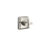 Kohler - Pinstripe Pure MasterShower volume control valve trim with cross handle - Vibrant Polished Nickel