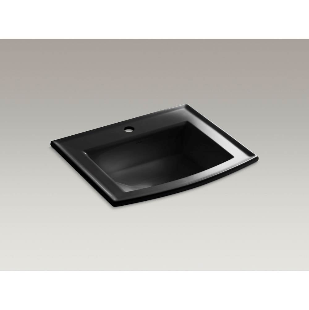 Kohler - Archer 22-3/4'' rectangular drop-in bathroom sink - Black