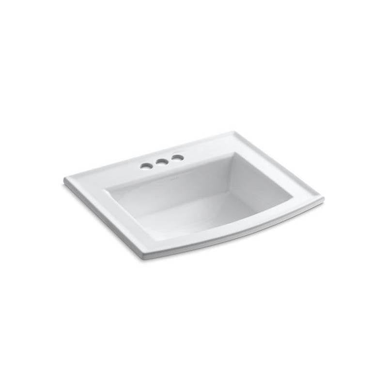 Kohler - Archer 22-3/4'' rectangular drop-in bathroom sink - White