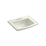 Kohler - Archer 22-3/4'' rectangular drop-in bathroom sink - Biscuit