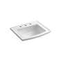 Kohler - Archer 22-3/4'' rectangular drop-in bathroom sink - White
