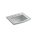 Kohler - Archer 22-3/4'' rectangular drop-in bathroom sink - Ice Grey