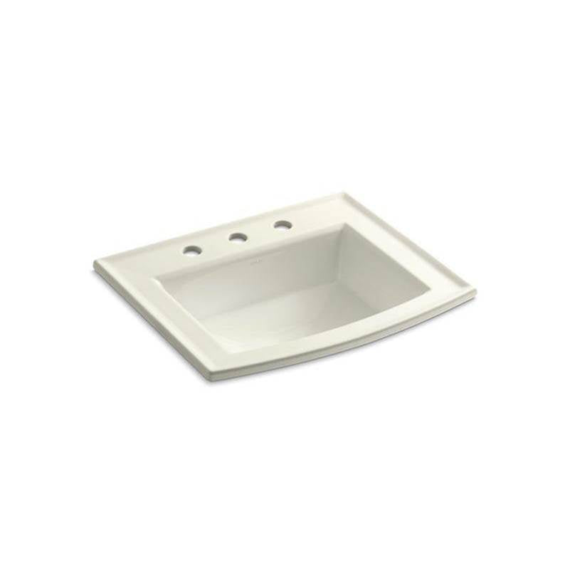 Kohler - Archer 22-3/4'' rectangular drop-in bathroom sink - Biscuit