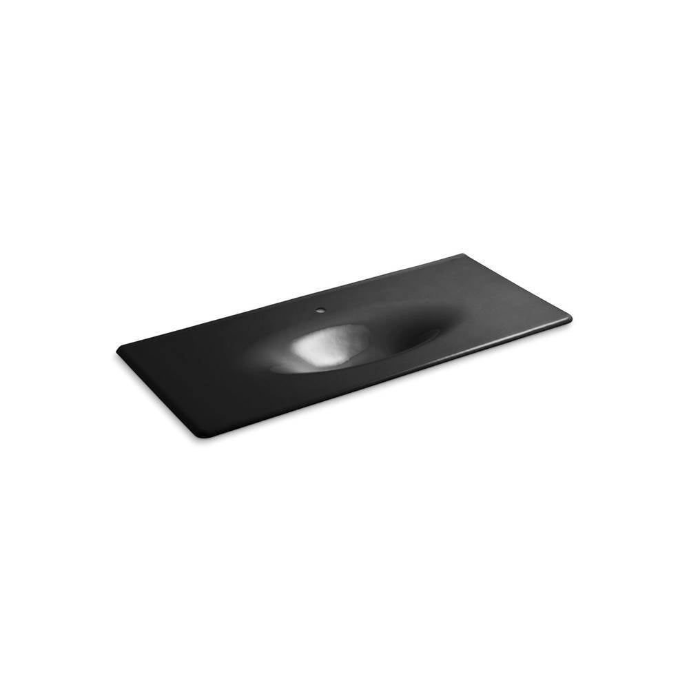 Kohler - Iron/Impressions 49'' Enameled cast iron vanity top with integrated oval sink - Black