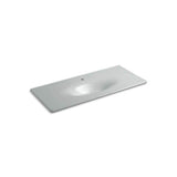 Kohler - Iron/Impressions 49'' Enameled cast iron vanity top with integrated oval sink - Ice Grey
