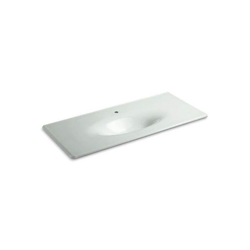 Kohler - Iron/Impressions 49'' Enameled cast iron vanity top with integrated oval sink - Sea Salt