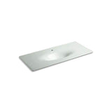 Kohler - Iron/Impressions 49'' Enameled cast iron vanity top with integrated oval sink - Sea Salt