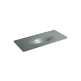 Kohler - Iron/Impressions 49'' Enameled cast iron vanity top with integrated oval sink - Basalt