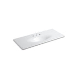 Kohler - Iron/Impressions 49'' Enameled cast iron vanity top with integrated oval sink - White
