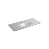 Kohler - Iron/Impressions 49'' Enameled cast iron vanity top with integrated oval sink - Ice Grey