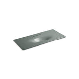 Kohler - Iron/Impressions 49'' Enameled cast iron vanity top with integrated oval sink - Basalt