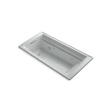 Kohler - Archer 72'' x 36'' drop-in heated whirlpool bath - Ice Grey