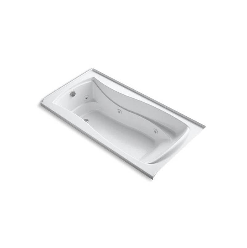 Kohler - Mariposa 72'' x 36'' alcove whirlpool bath with Bask heated surface, left drain - White