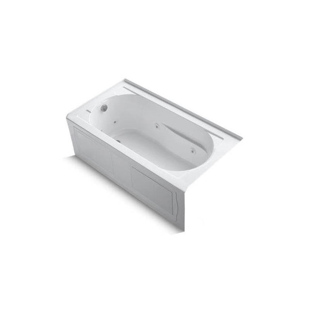Kohler - Devonshire 60'' x 32'' alcove whirlpool bath, left drain - White