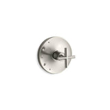 Kohler - Purist Rite-Temp valve trim with cross handle - Vibrant Brushed Nickel