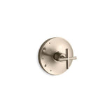 Kohler - Purist Rite-Temp valve trim with cross handle - Vibrant Brushed Bronze
