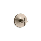 Kohler - Purist MasterShower temperature control valve trim with cross handle - Vibrant Brushed Bronze