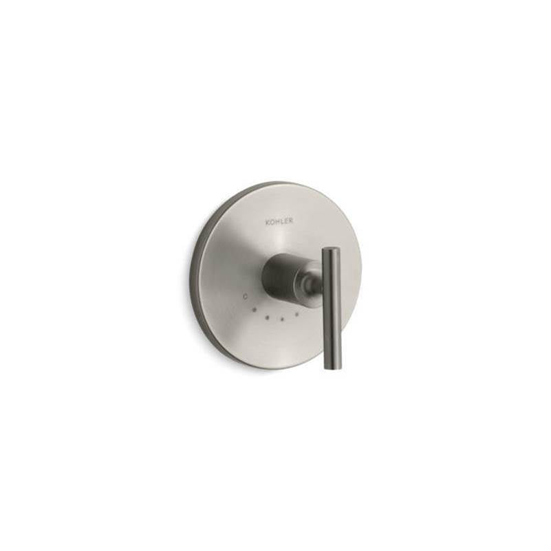 Kohler - Purist MasterShower temperature control valve trim with lever handle - Vibrant Brushed Nickel