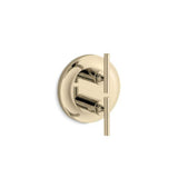 Kohler - Purist MasterShower temperature and volume control valve trim - Vibrant French Gold