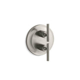 Kohler - Purist MasterShower temperature and volume control valve trim - Vibrant Brushed Nickel