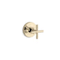 Kohler - Purist MasterShower volume control valve trim with cross handle - Vibrant French Gold