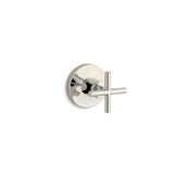 Kohler - Purist MasterShower volume control valve trim with cross handle - Vibrant Polished Nickel