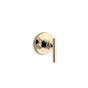 Kohler - Purist MasterShower volume control valve trim with lever handle - Vibrant French Gold